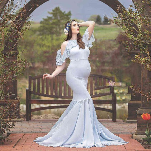 

sleep lounge & mermaid maternity sling off shoulder j220823, White