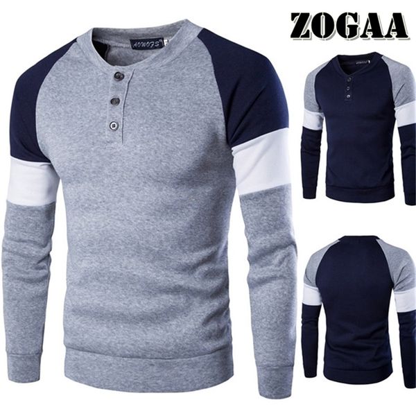 

men's sweaters zogaa fashion casual mens sweater slim knitwear o-neck plain long sleeve sweatears pullover autumn winter men clothing, White;black