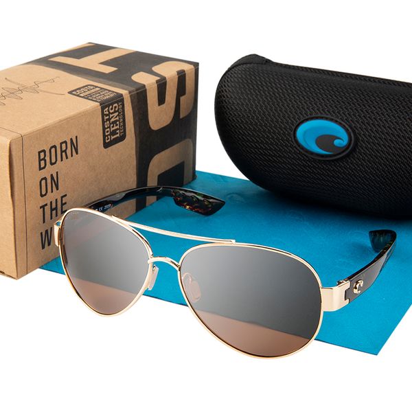 

costa pilot polarized sunglasses men women loreto driving fishing retro sun glasses brand designer male metal sunglasses for man uv400, White;black