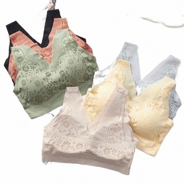 

bras bras seamless for women deep v crop push up bra lace bralette female brassiere lingerie underwear plus size vest f0sr#, Red;black