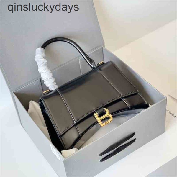 

balencaigass handbags designer women luxurys selling black full leather women's hourglass messenger small