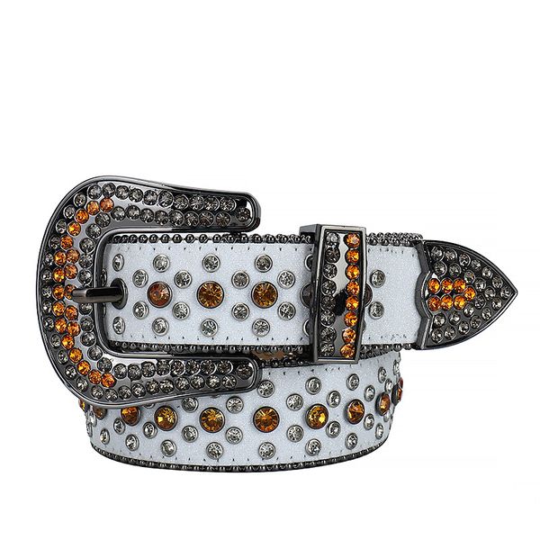 

luxury design western rhinestone belts casual diamond belt cowgirl cowboy bling crystal cinturones para hombre, Black;brown