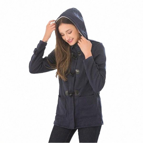

women's jackets women's jackets fmfssom basic cotton 2022 black casual hooded coat spring autumn women overcoat horn button windpr, Black;brown