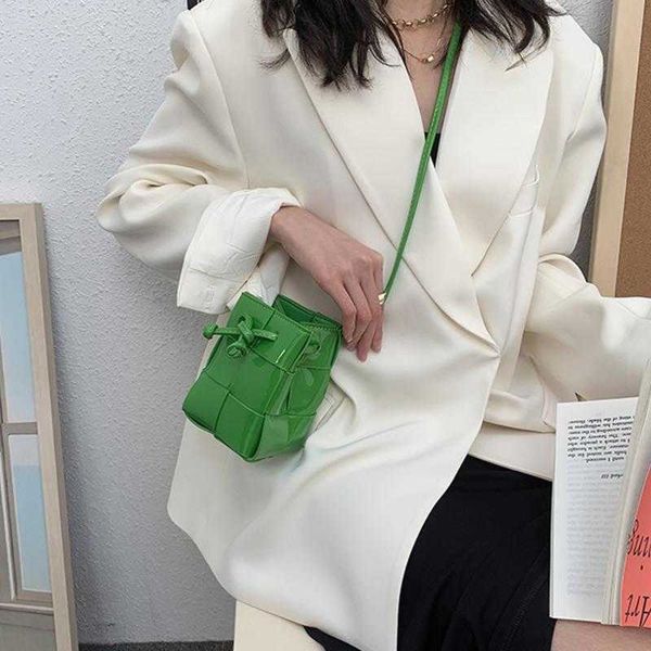 

designer bags bags evening candy color woven women shoulder bag mini pearlescent handbags luxury brands patent leather sling crossbody for