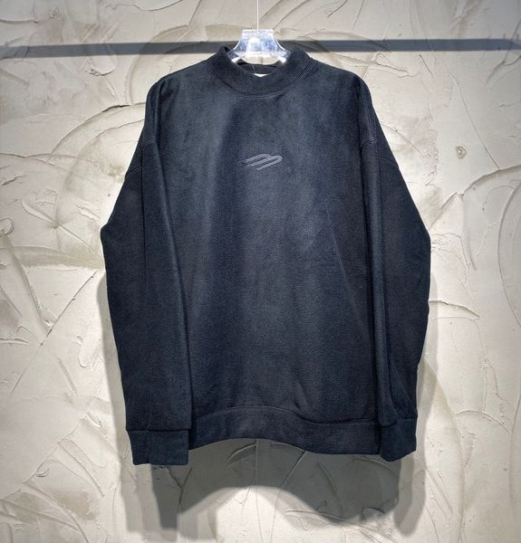 

men's plus size hoodies sweatshirts in autumn / winter 2022acquard knitting machine e custom jnlarged detail crew neck cotton de64sw, Black