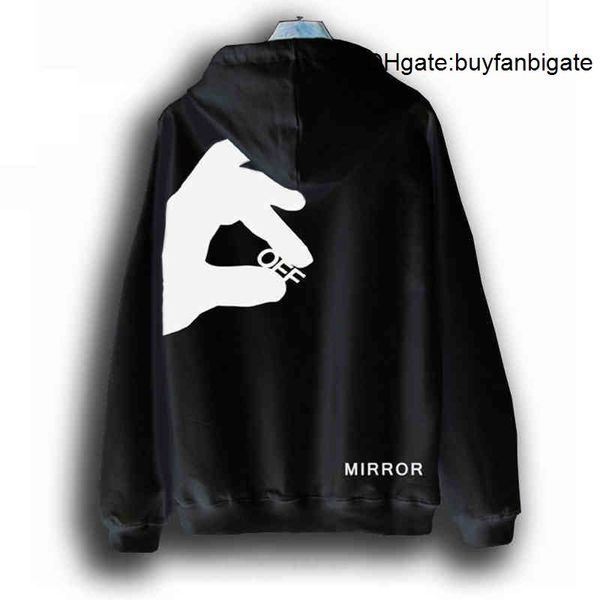 

off autumn and winter hoodies sweatshirts white jacket sanskrit arrow hoodie men's women's same style street hip hop trend for men, Black