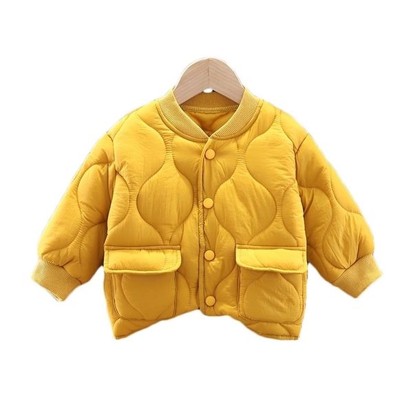

jackets kids sportswear winter baby girl clothes children fashion solid thick jacket toddler casual costume infant cotton boys coat 220912, Blue;gray