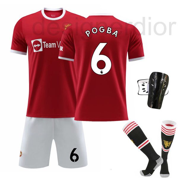 

soccer sets/tracksuits designer 21-22 new red devils main jersey no.7 ronaldo no.6 bogba football set no.18 star quick order a1e0, Black