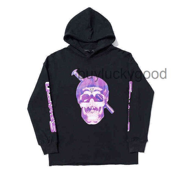 

men's hoodies sweatshirts european and american fashion vlones hoodie wang yibo same menand womenloose coat big v couple, Black