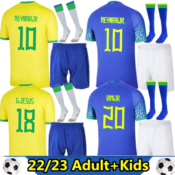 

2022 2023 soccer jersey brasil camiseta de futbol brazils coutinho football shirt richarlison marcelo pele casemiro 22 23 maillots and kids, Black;yellow
