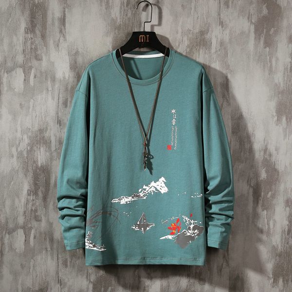

men s hoodies sweatshirts spring autumn chinese elements print casual harajuku aesthetic streetwear hip hop 220913, Black