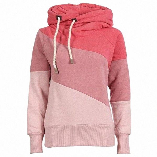 

women's jackets women's jackets pullover coats korean slim hit color stitching hooded sweater jacket hedging coat women clothing v, Black;brown