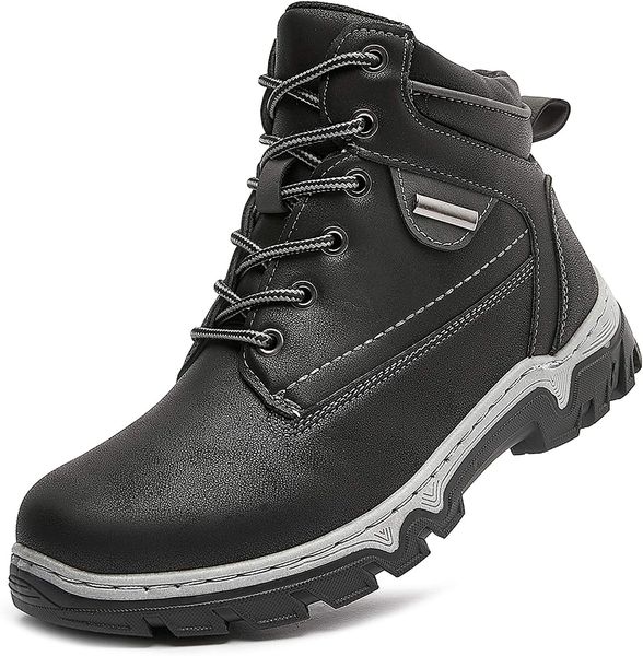 

black women's mid-hiking boots outdoor non-slip waterproof martin boots