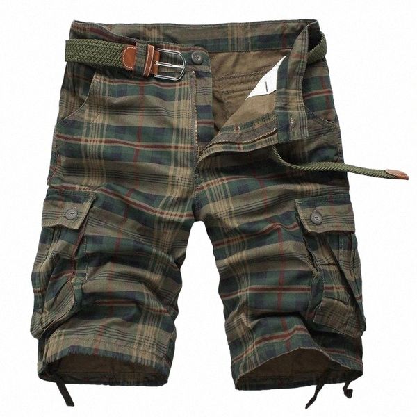 

men's shorts cargo shorts men summer sale coming casual mens cotton plus size 40 42 44 v8ob#, White;black