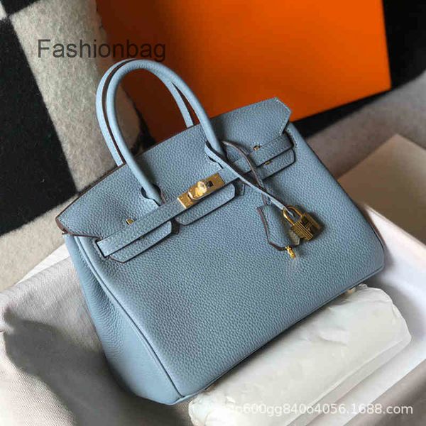 

bags 2022 designer hermee bag birkins layer cowhide classic leather handbag large capacity lychee women's rovy