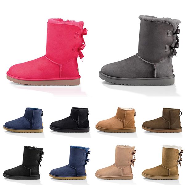 

fashion designer platform boots women girls pink grey khaki black chestnut australians ankle boot outdoor snow winter fur leather luxury