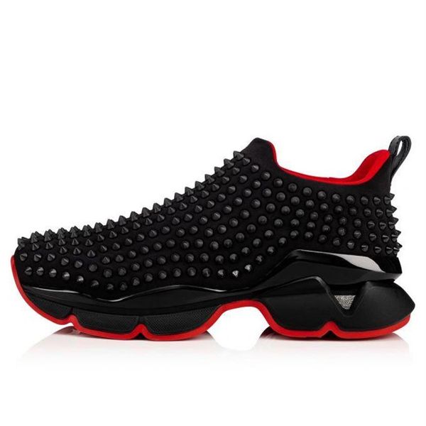 

casual and comfortable popular dress shoes low-casual shoes calfskin matte spikes lace-up shark tooth rubber sole fashion shoes232d, Black