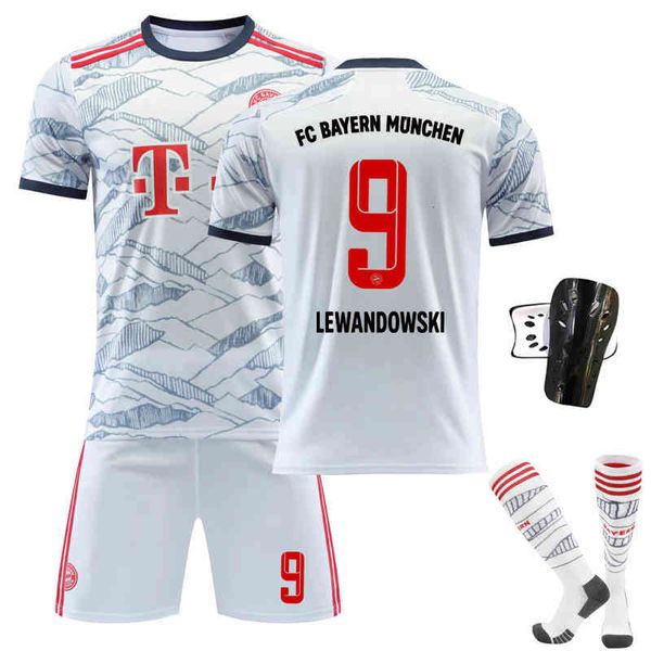 

men's tracksuits bayern's second away game grey white no 10 sane shirt 9 levan football suit 25 muller jwmq, Gray