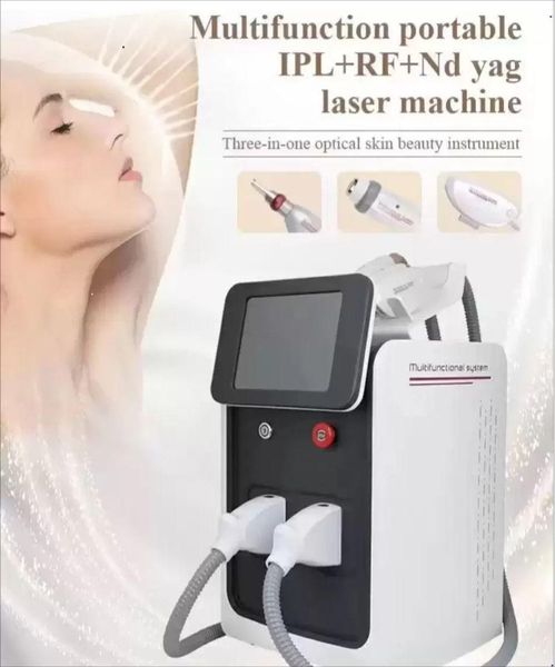 

3 in1 e-light hair removal machine laser picosecond tattoo removal beauty equipment, Black