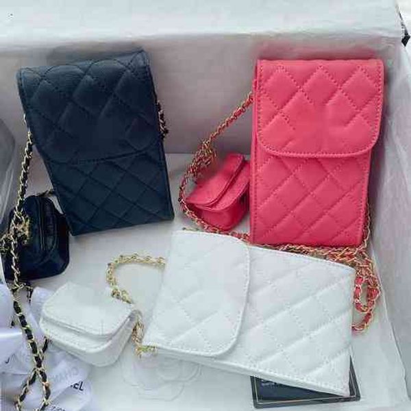 

evening bags luxury brand design 1610 letter plaid woman's shoulder chain cc bag lambskin vintage messenger bags real leather mini even