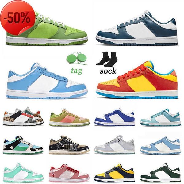 

2022 sb dunks skate low running shoes mens women size 13 valerian blue bart simpson unc orange paisley grey fog outdoo148t, Black