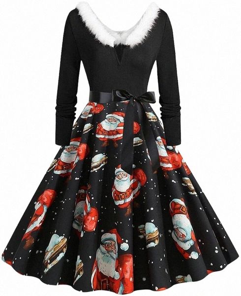 

casual dresses casual dresses christmas costume party dress long sleeve deep v-neck vintage nightmare before women winter plus size robe p7d, Black;gray