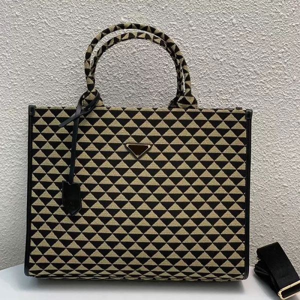 

in stock handbag tote shopping bag crossbody bags large capacity package removable shoulder strap triangle sign women shoulder bags