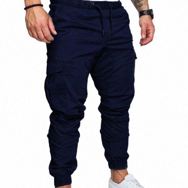 

men's pants men sports jogger fabala sweatpants tracksuit long pants jogging pencil slim fit straight leg casual trousers sportwear men, Black