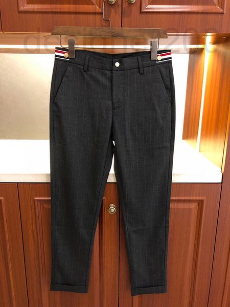 

men's pants designer in spring and summer of 2022 the new tb small leg casual pants are fashionable versatile nine point high-end 4z8v, Black