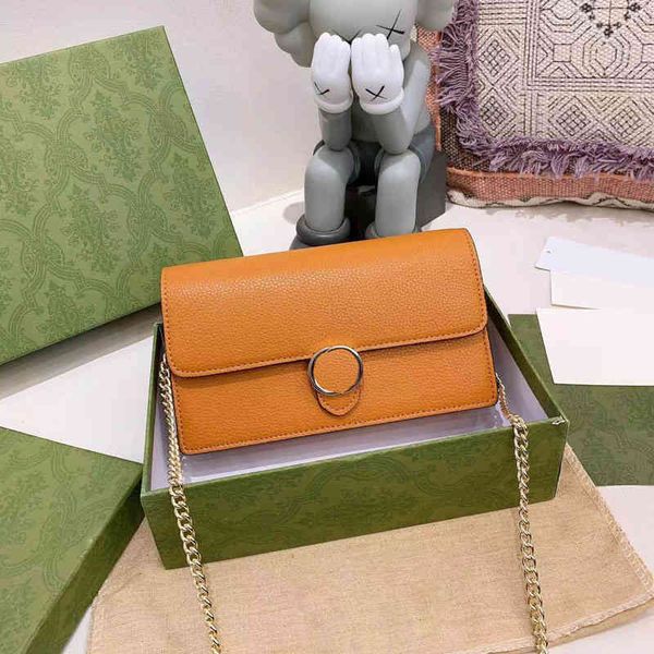 

luxury designer bags women chain clutch envelope crossbody bags purse classic all-match leather designer crossbody wallet female purses 2209