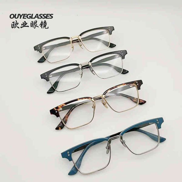 

sunglasses dita's same dtx132 high-grade pure eyebrow frame men's business and leisure glasses can be equipped with myopia frames, White;black