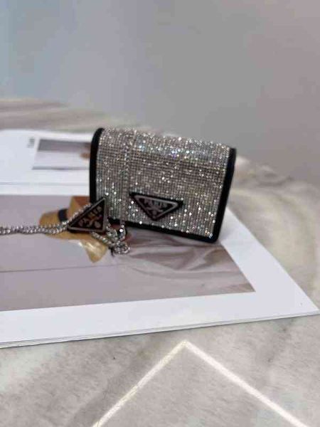 

the full diamond shiny mini square bag with diamonds is of new women's bags 2022 purses