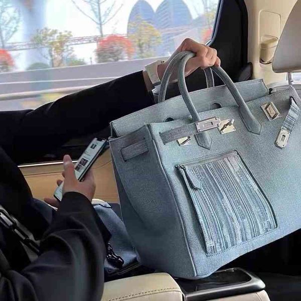 

online casual versatile denim bag portable diagonal bag bag 2022 new female