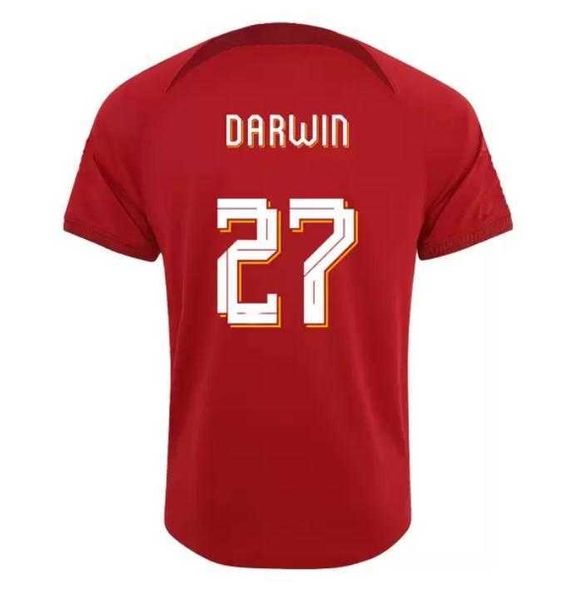 

xxxl 4xl 5xl 22/23 darwin player soccer jerseys ramsey alexander arnold gkdarwin 2022 2023 fans diogo fabinho jones a.becker robertson men, Black