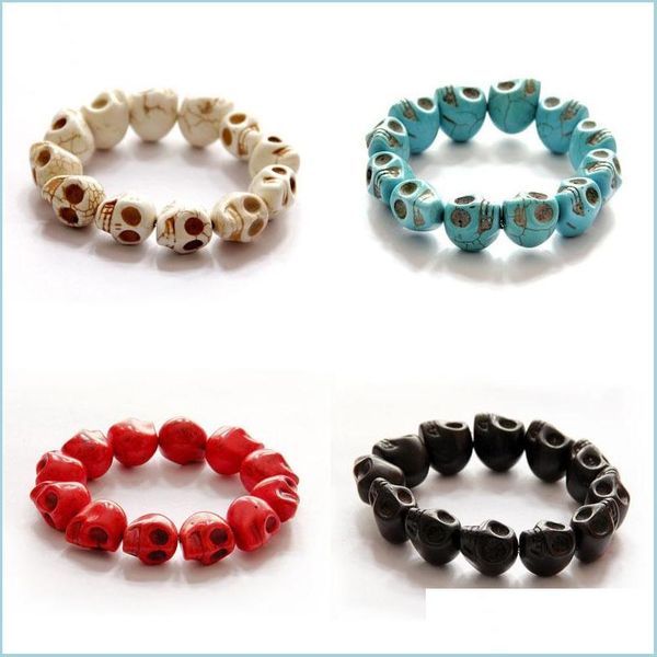 

id identification men womens turquoise beaded identification bracelets personality handmade stackable gemstone bracelet skl yydhhome dhsqu, Black