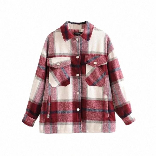 

women's jackets women's jackets 2022 winter women green plaid long coat jacket casual warm overcoat fashion coats z4kk#, Black;brown