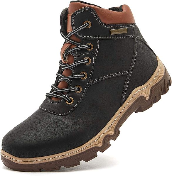 

gr.black women's mid-hiking boots outdoor non-slip waterproof martin boots