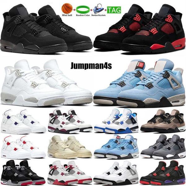 

mens 4s 1s sneaker jorden basketball shoes 1 4 red thunder university blue black cat sail cement 1s hyper royal men women outdoor train246z