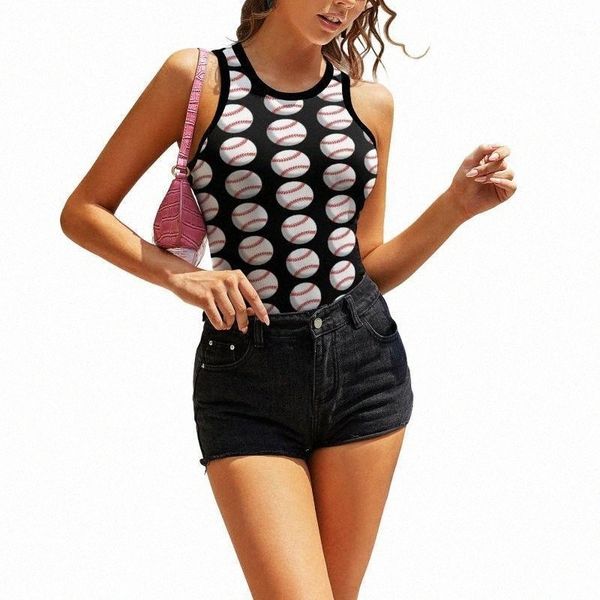 

women's tanks & camis women's tanks & camis baseball tank summer street style simple camisole woman blank tiny crop y89g#, White