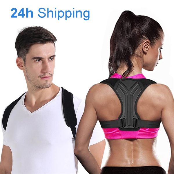 

body braces supports adjustable posture corrector back support shoulder corset correction spine postural health fixer tape 220913