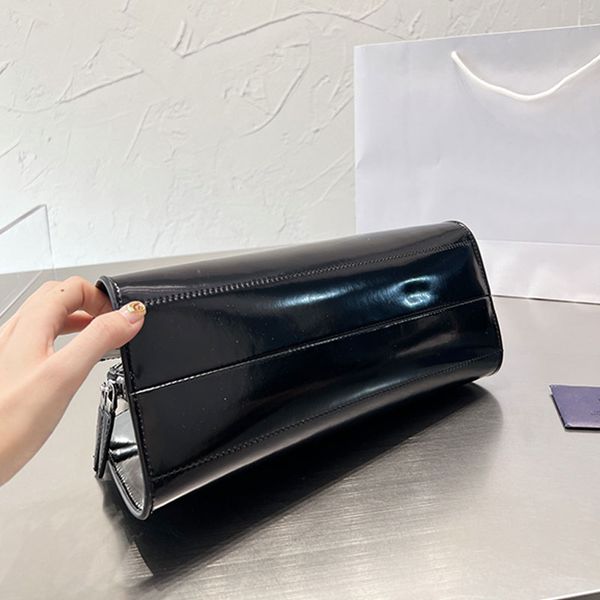 

prad bag women handbag tote bag shoulder crossbody bags genuine leather zipper closure triangle sign solid color large capacity pocket eljj