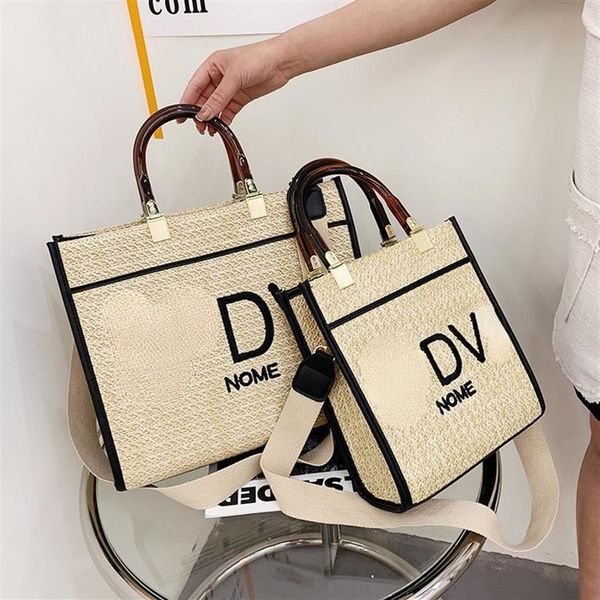 

fashion shoulder bag 2021 women tote handbag straw beach luxurys designers bags bucket basket womens handbags235x