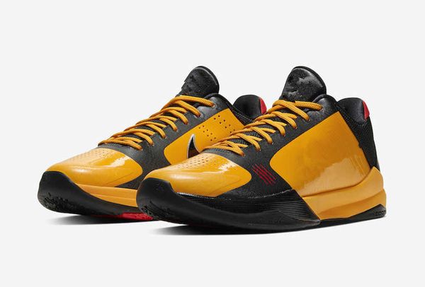 

basketball shoes sport shoe black multi color metallic gold with box size40-46 mamba 5 v eybl men