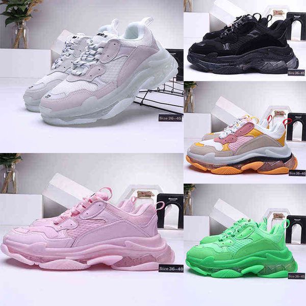 

running shoes designer shoes sneakers sports trainers36-45 crystal sole triple s mens casual designer casual 2022newfashion paris triple-s
