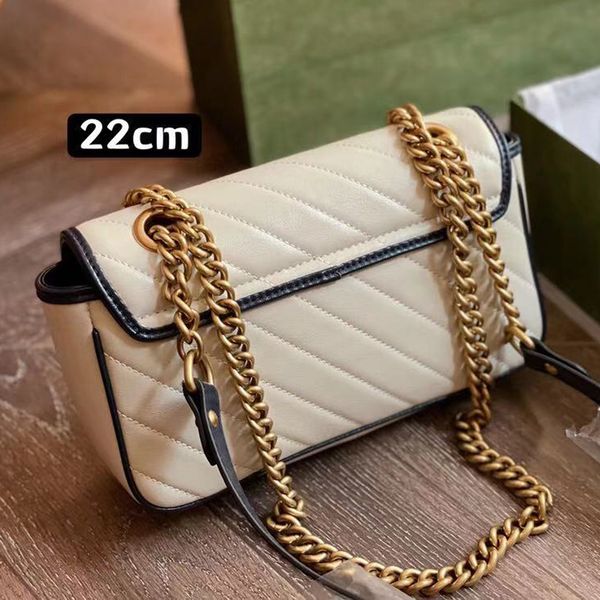 

fashion dress luxury designer marmont love women's embroidered saddle cross shoulder messenger women's sacoche handbag back box di