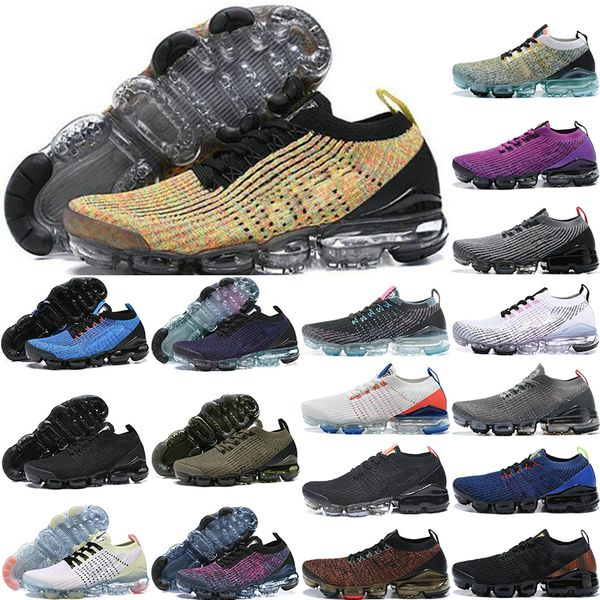 

mens running shoes 2022 knit sports sneakers game royal anthracite monochrome oreo triple black white runners trainers size 36-45