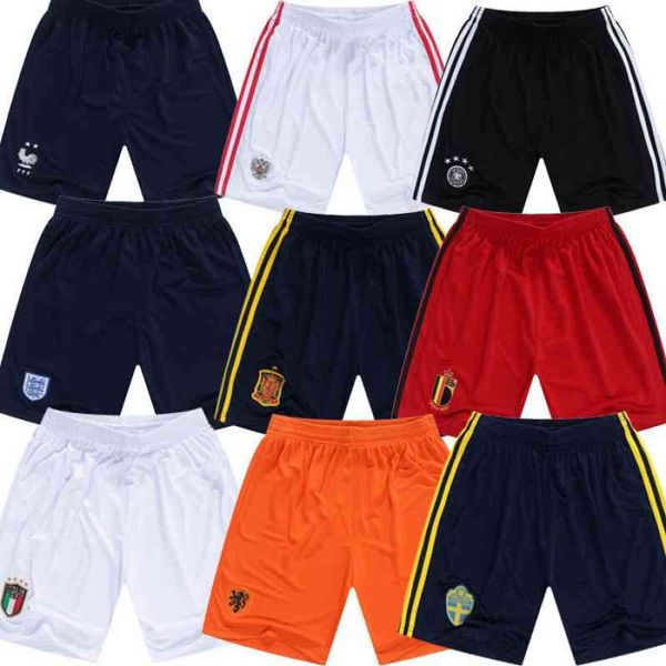 

men's tracksuits soccer shorts summer casual sports pants germany denmark italy england france spain training clothes jqaa, Gray