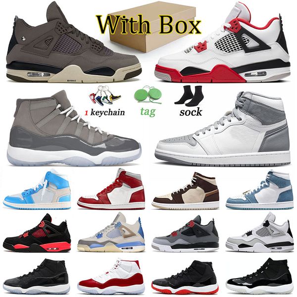 

aaa quality jumpman basketball shoes offs white 1 4 denim women men running sports 11s cool grey trainers violet ore 4s taupe haze black can