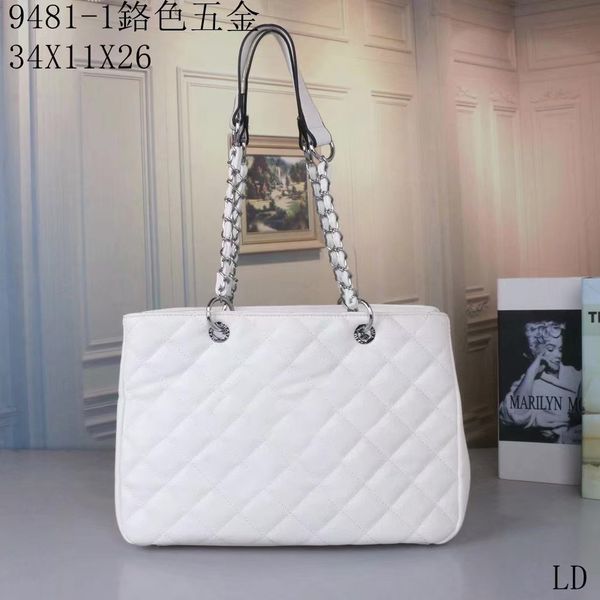 

women's designers handbag shoulder bag crossbody tote purse handbag luxury brand message bags classic pu leather #9481 gold chain 34cm
