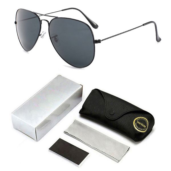 

luxury brand fashion men women sunglasses gradient rays 62mm glass lens oculos gafas colorful sun glasses with logo 3026g14, White;black